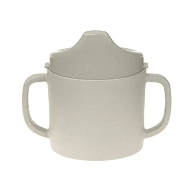 Abbildung von LÄSSIG Kinder Trinklernbecher mit Henkel und abnehmbarem Deckel 150 ml/Sippy Cup Uni warm grey