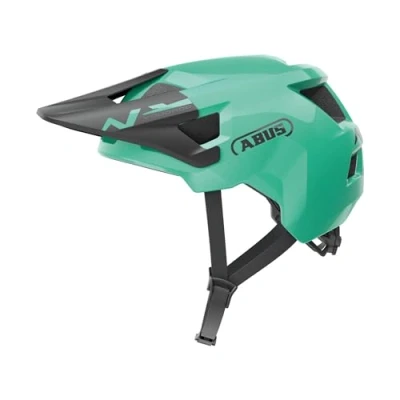 Abbildung von ABUS MTB Helm YouDrop Fahrradhelm für Kinder und Jugendliche den Alltag oder Touren im Gelände mit Platz einen Zopf Hellgrün, Größe S