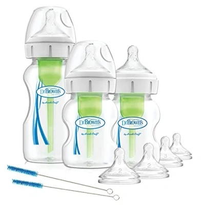 Abbildung von Dr. Browns Options+ Weithals Babyflasche gegen Koliken, Starterset