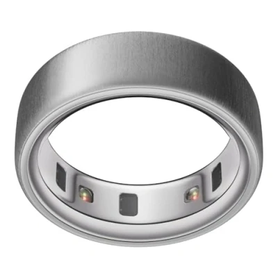 Abbildung von Oura Ring 4 Gebürstetes Silber Size 11 Smart Measure First with Sizing Kit Sleep Tracking Wearable Heart Rate Fitness Tracker Up to 8 Days Battery Life