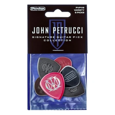Abbildung von JIM DUNLOP Plektrum John Petrucci Variety Pack, ultex, Multicolor, 6 Stück, jazz III, primetone, flow und trinity