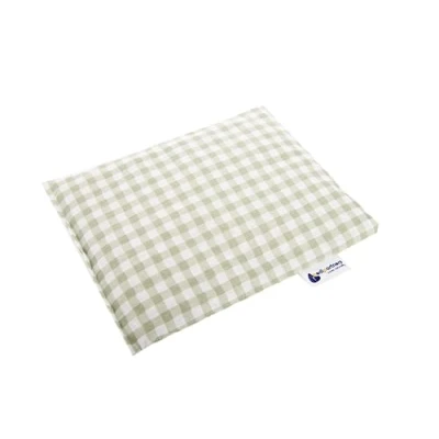 Abbildung von Medi Partners Kirschkernkissen Körnerkissen groß Wärmekissen 500g Rechteck 20x25cm Öko Natur 100% Baumwolle Wärme + Kältetherapie Massagetherapie (Kariert)