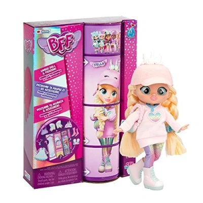 Abbildung von BFF Babys Papageien Stella Sammlerbare modische Puppe mit Langen Haaren, Stoffkleidung und 9 Zubehör Spielzeug Geschenk für Mädchen Jungen +3 Years