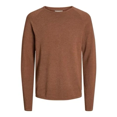 Abbildung von Jack &amp; Jones Jjehill CREW NECK NOOS Strickpullover, Herren, Größe: Large, Mocha bisque