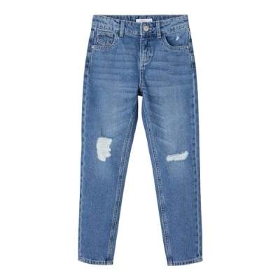 Abbildung von name it Damen NKFROSE DNMATANDO 2648 HW MOM Pant NOOS Jeans, Medium Blue Denim, 140