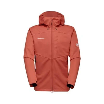 Abbildung von Mammut Herren Ultimate Vii So Hooded Jacket Men Softshelljacke, brick, L
