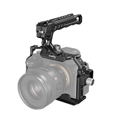 Abbildung von SMALLRIG A7 IV Käfig Cage mit oberem Griff und HDMI Kabelklemme, Basis Kit für Sony Alpha 7 IV/Alpha S III 3668B