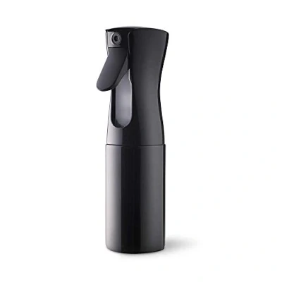 Abbildung von Uervoton Sprühflaschen Kontinuierliche Ultra Fine Mist Leeres Wasserflaschens Friseur Spray Flaschen Salon Haar Werkzeug Wasser Sprüher(160ml, Schwarz)