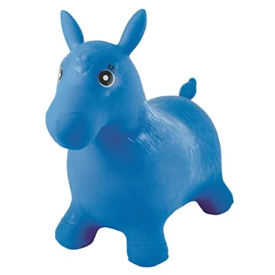 Abbildung von Lexibook blaues aufpumpbares Hüpfpferd mit Handpumpe BG050, Norme