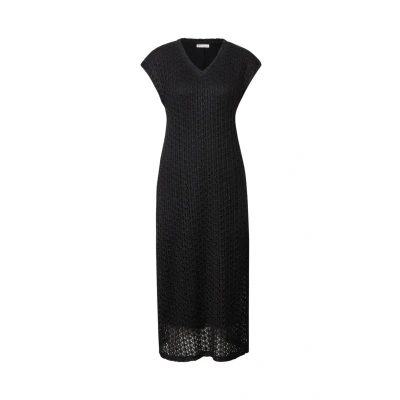 Abbildung von Street One Damen A144505 Spitzenkleid mit V Neck, Schwarz, 42