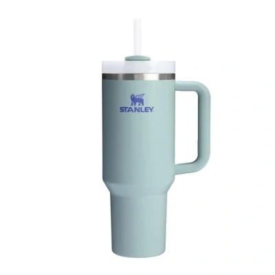 Abbildung von Stanley Quencher H2.0 Flowstate Trinkflasche Mit Strohhalm 1.2L Thermobecher Kühlt 11 Stunden 48 Eisgekühlt Spülmaschinenfest Thermosflasche BPA Frei Trinkbecher Blue Cactus
