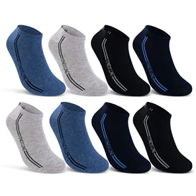 Abbildung von 8 12 20 Paar Sneaker Socken Herren Baumwolle Atmungsaktiv Mehrfarbig 16777 WP (39 42 Paar)