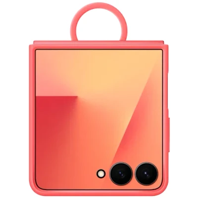 Abbildung von Samsung Silikon Back Cover mit Ring Rot Galaxy Z Flip 7