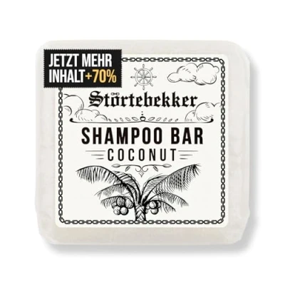 Abbildung von Störtebekker® Premium Festes Shampoo Kokos Handgefertigtes, veganes für Herren &amp; Damen Wohlduftende Duschpflege Haut und Haar Feuchtigkeits