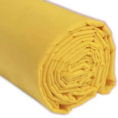 Abbildung von IPEA Baumwollstoff Popeline Gelb 200 cm x 150 Made in Italy Meterware zum Nähen, Bekleidung, Futter, Möbeln, Accessoires, Patchwork, Stoff einfarbig Nähen