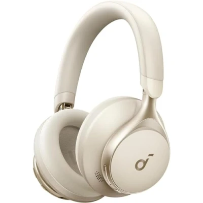 Abbildung von soundcore by Anker, Space One Kabellose Kopfhörer, Aktives Noise Cancelling, 2X stärkere Stimmunterdrückung, 40h Wiedergabe, App, Hi Res Audio, Bluetooth 5.3 (Cafe Latte)(Generalüberholt)