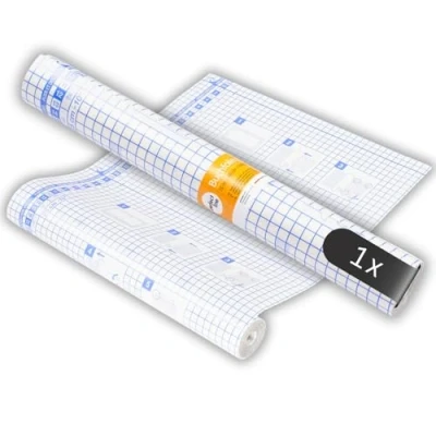 Abbildung von perfect line Buchschutzfolie selbstklebend 15 m x 40 cm, Buchfolie transparent, Bucheinschlagfolie dokumentenecht, MADE IN GERMANY