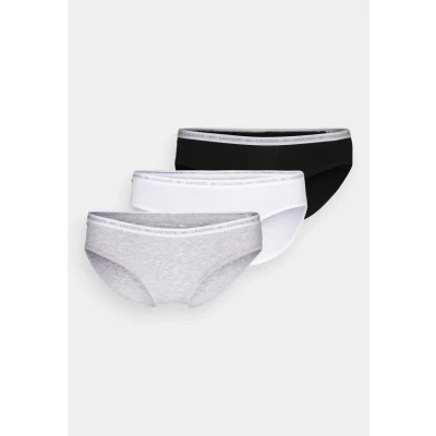 Abbildung von Lacoste 3 PACK Slip black/white/silver, Damen, Größe: Large, Black/white/silver