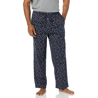 Abbildung von Amazon Essentials Herren Gewebte Pyjamahose, Gerade Geschnitten, Marineblau Paisley, M