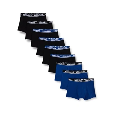 Abbildung von HEAD Herren Boxer Unterwäsche, Schwarz/Blau, S (9er Pack)