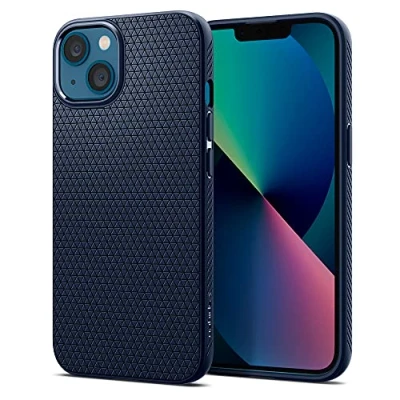 Abbildung von Spigen Liquid Air Hülle Kompatibel mit iPhone 13 Case Handyhülle Navy Blue