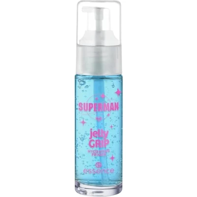 Abbildung von essence Superman jelly GRIP HYDRATING PRIMER, feuchtigkeitsspendend, glättend, natürlich, für trockene Haut, vegan, ohne Parabene, Mikroplastikpartikel, Nanopartikel frei, 1er Pack (29ml)