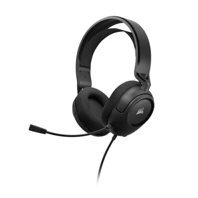 Abbildung von Corsair HS35 Stereo Leichtgewicht Multiplatform Wired Gaming Headset Abnehmbares Unidirektionales Mikrofon Neodym Treiber PC, PS5, PS4, Xbox, Nintendo Switch, Mobile Carbon