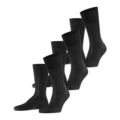 Abbildung von Falke Tiago 3PACK Business &amp; Casual Socken, Herren, Größe: 41 42, Anthracite mel
