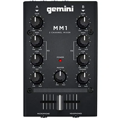 Abbildung von Gemini MM 1 Mini 2 Kanal DJ Mixer