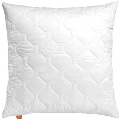 Abbildung von sleepling Basic 100 Kopfkissen, 60 x 70 cm, Ökotex, waschbar bis Grad, Made in EU, Füllmengengarantie, Größengarantie, weiß