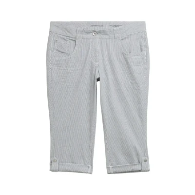 Abbildung von TOM Tailor Capri Shorts, Damen, Größe: 36, Delicate navy white stripe