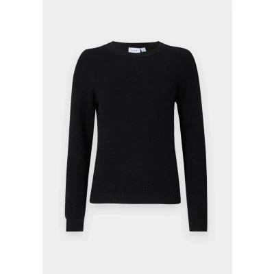 Abbildung von VILA Vidalo O NECK Strickpullover, Damen, Größe: XS, Black