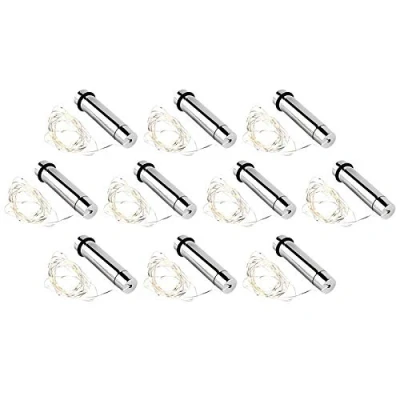 Abbildung von Ideen mit Herz Flaschenlichter je 20 LED Lichtern Draht Lichterkette 10 Stück