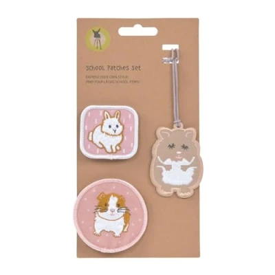 Abbildung von LÄSSIG Anhänger und Patches Set (3 Stk.) mit Druckknopf/School Cuddly Pet