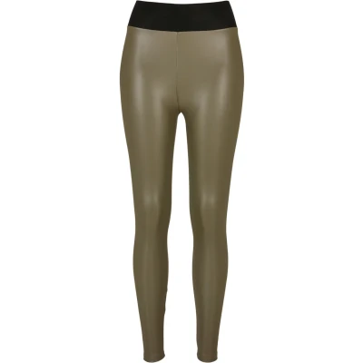 Abbildung von Urban Classics Leggings Hosen, Damen, Größe: Large, Olive