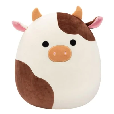 Abbildung von Squishmallows SQCR07700 Ronnie die Kuh 40 cm, offizielles Jazwares Plüsch, superweiches Kuscheltier