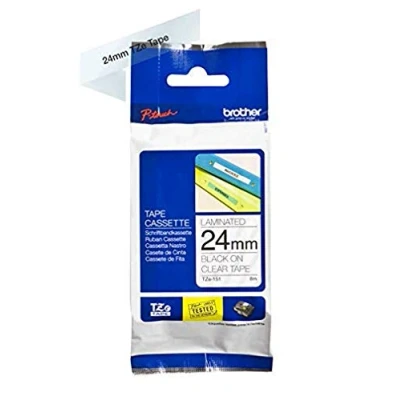 Abbildung von Brother TZE 151 Schriftband 24mm/8m schwarz auf farbl