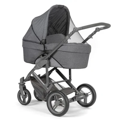 Abbildung von Reer Universal Insektenschutz für größere Babywannen, passend Kinderwagen, Buggys, Sportwagen, Schwarz, extra groß, 87021