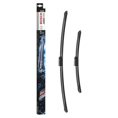 Abbildung von Bosch Aerotwin A414S Front Scheibenwischer Set mit 2 Ersatz Scheibenwischern und vormontiertem Adapter Wischblätter, 650 mm 400