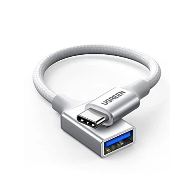 Abbildung von UGREEN Adapter USB C auf OTG Kabel kompatibel mit iPhone 16 15 Serie/iPad Pro MacBook Pro/Mac mini/Air Galaxy S24 S23 Serie P50 P40 P30 Mate usw (Silber)