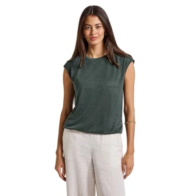 Abbildung von Street One Damen A323326 Leinen Look Shirt, Mid Green, 38