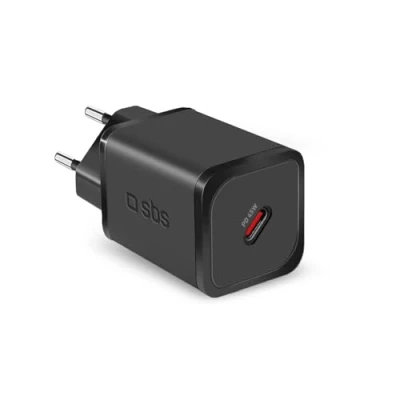 Abbildung von SBS USB C Ladegerät 45 Watt, Power Delivery, GaN, kompakt und leistungsstark, EU Stecker, ideal für Android Smartphones, iPhone, Tablets, MacBook