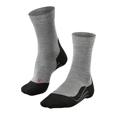 Abbildung von FALKE Damen Wandersocken TK5 Wander W SO Wolle antiblasen dünn 1 Paar, Grau (Light Grey 3403), 39 40