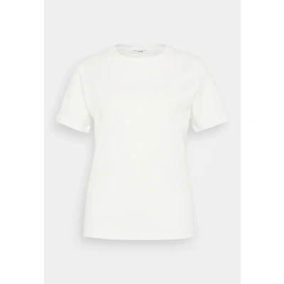 Abbildung von Marc O&#039;Polo Denim Damen T Shirt aus Bio Baumwolle Regular Fit, Weiß (Egg White), L