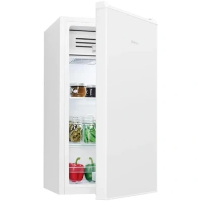 Abbildung von Bomann® Kühlschrank mit Frostfach 83L Gefrierfach leise 2 Ablagen klein Türanschlag wechselbar 0C 8C kleiner KS 7257 weiß