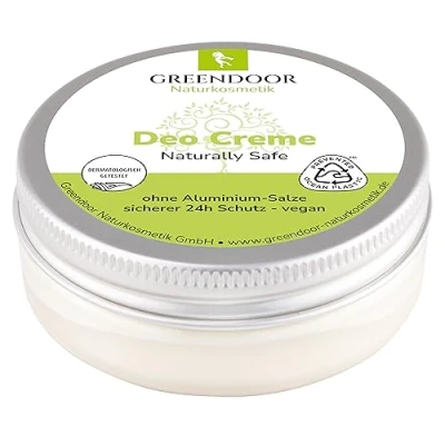 Abbildung von GREENDOOR Deo Creme naturally safe 50ml vegan, ohne Aluminium Alkohol, 26 Wochen Schutz gegen Schweißgeruch, Naturkosmetik Bio Deodorant, milder unisex Duft, cosmos approved