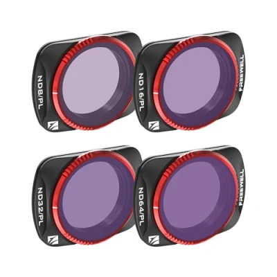 Abbildung von Freewell 4Pack Bright Day QuickSwap ND/PL Hybridfilter Kit für Osmo Pocket 3: Mühelose Installation, leuchtende Farben, Gimbal Kompatibilität