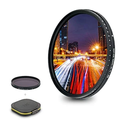 Abbildung von JJC 43 mm Variabler ND Filter ND2 ND2000 1 11 Stop Neutral Graufilter für Canon RF 16 F2.8 EF M 22 F2, FUJIFILM XF 35 F2 R 23 Objektiv und andere Gewindeobjektive