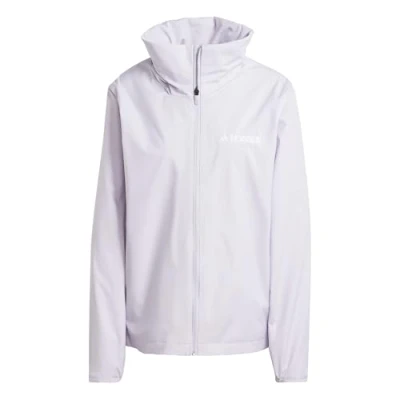 Abbildung von Adidas Terrex Multi Essentials RAIN Outdoorjacke, Damen, Größe: Small, Silver dawn