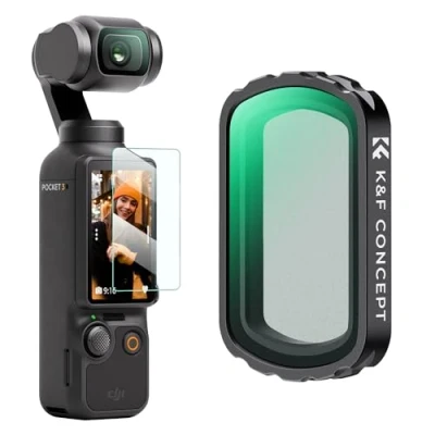 Abbildung von K&amp;F Concept OSMO Pocket 3 Black Mist 1/4 Filter Magnetisch Kompatibel mit DJI (Aluminiumrahmen)